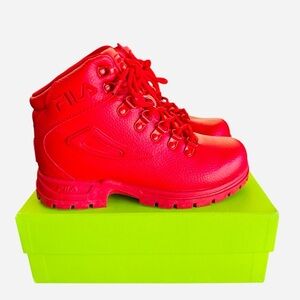 Fila Red Ankle Boots